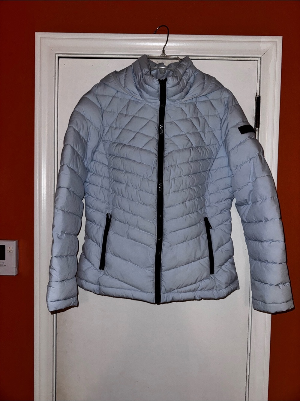 Calvin Klein Light Grey Quilted Puffer Jacket